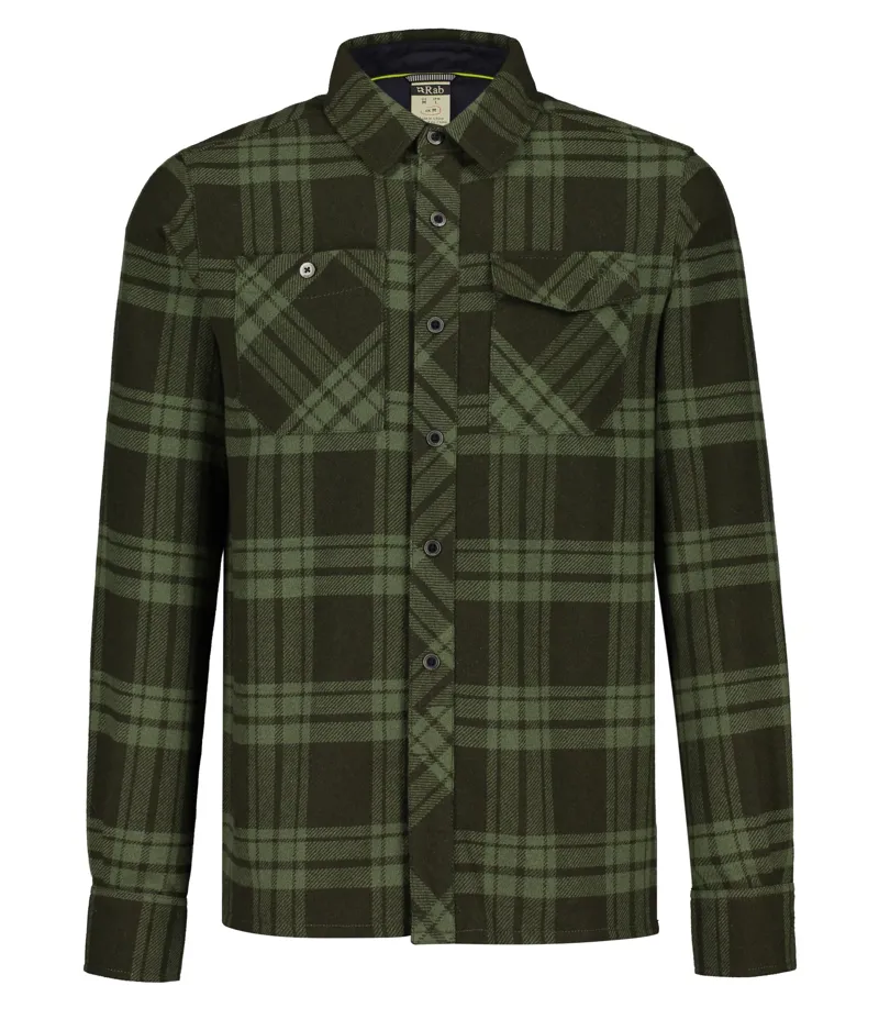 Rab Men s Perimeter Wool Blend Shirt Chlorite Green